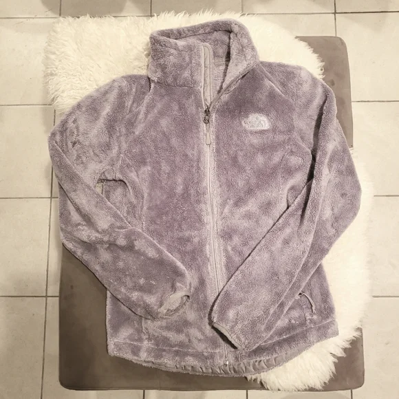 The North Face Womens XS Gray Fleece Full Zip Jacket Soft Cozy - Picture 2 of 6
